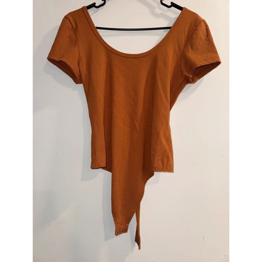 Women’s Burnt Orange American Eagle Bodysuit-Size Large
